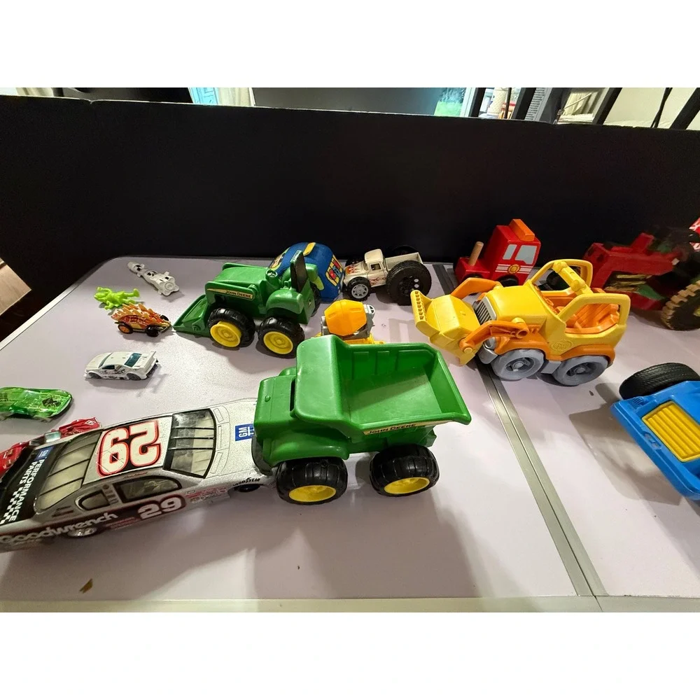 Mixed Toy‎ Vehicle Lot Trucks Tractors Cars John Deere NASCAR